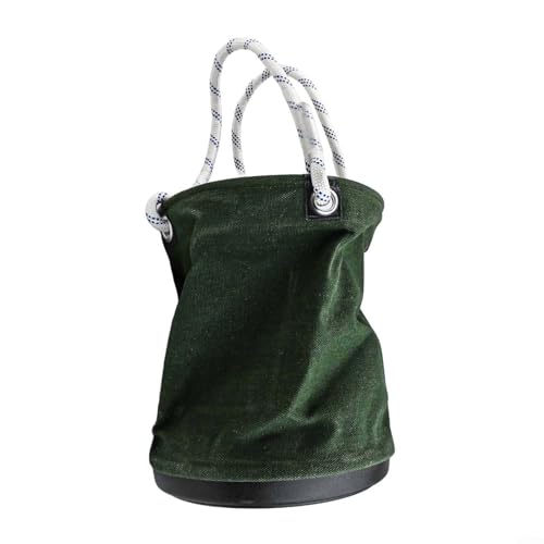 Robuster Werkzeugeimer aus Segeltuch mit verstärktem Boden zur sicheren Aufbewahrung, für Elektriker und andere Profis (grün) von RichVibe