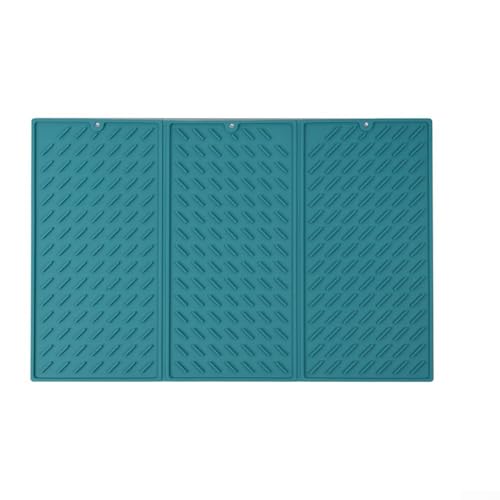 Schlankes Design, dreifach gefaltete Silikon-Matten, praktische Werkzeuge, um Ihnen zu helfen, eine geordnete Kochumgebung zu erhalten (grün) von RichVibe