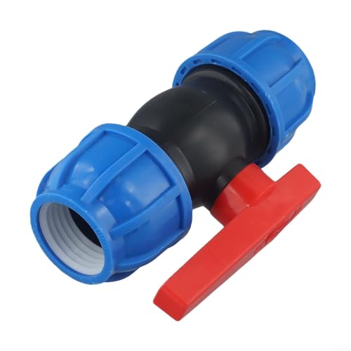 Schnellverbinder-Wasserrohr-Verbindungsventil, robuste, auslaufsichere PE-Verbindungsstücke für effiziente Durchflusskontrolle im privaten oder gewerblichen Gebrauch, 20 mm-50 mm (50 mm) von RichVibe