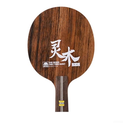 Siebenlagiges Tischtennisblatt aus Holz für ausgewogene Kraft und optimale Leistung bei Spielen (kurzer Griff) von RichVibe