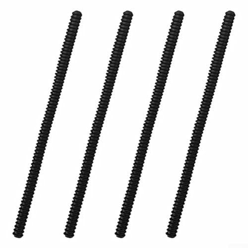 Silikon-Schutzstreifen für Ofenroste verhindern Verbrennungen und Verletzungen beim Kochen, 4er-Set (schwarz) von RichVibe