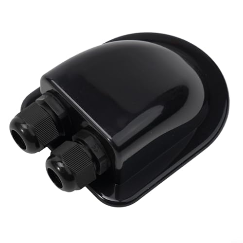 Solarpanel Kabeldurchführung Dichtung Abdeckung für Wohnwagen und Yachtdach Installation ABS Kunststoff mit UV Schutz stoßfest geeignet für Flachdach Photovoltaik Halterungen (Schwarz) von RichVibe