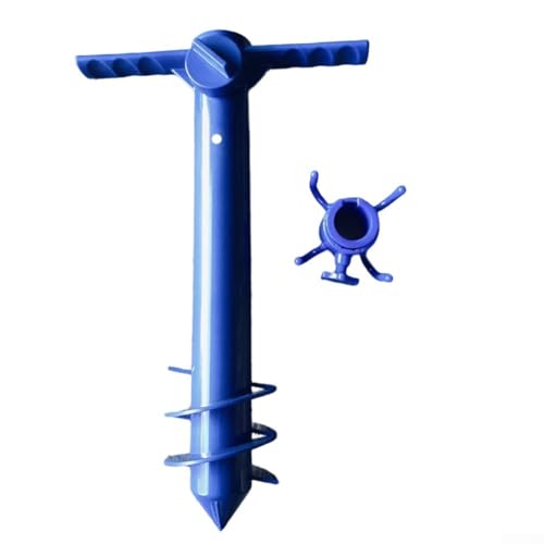 Spirale Design Strandschirm Anker mit ergonomischem Griff für sicheren Außenbereich (2) von RichVibe
