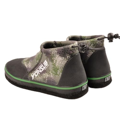 Unisex Rock Angelschuhe mit 5 mm Neopren-Material, Self Lock Design für sicheren Sitz, perfekt für Outdoor-Abenteuer (11 (45) ArmyGreen) von RichVibe