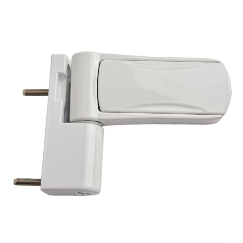 Verstellbares Türscharnier 3D-Aluminiumprofil mit Dämpfungspuffer für UPVC-Doppelverglasungstüren weiß von RichVibe