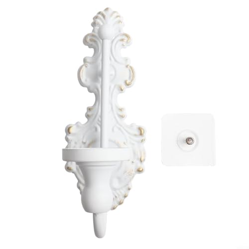 Wandleuchter aus Gusseisen, für Wohnzimmer, Küche oder Badezimmer, 23 x 9 cm, Antik-Weiß Wandleuchter aus Gusseisen, für Wohnzimmer, Küche oder Badezimmer, 23 x 9 cm, Antik-Weiß von RichVibe