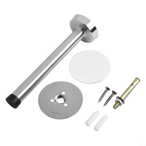 Wandmontierter Türstopper mit Edelstahl- und Gummi-Konstruktion, entworfen, um Türen zu polstern und Überöffnung und Wandschäden zu verhindern (150 mm) von RichVibe