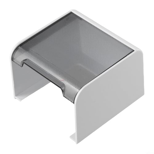 Wasserdichte Lichtschalter-Abdeckung für den Innen- und Außenbereich, 90-Grad-Zugang, spritzwassergeschützte Kunststoff-Steckdose, Schutzplatte, 91,5 x 66,5 x 97,5 mm (grau) von RichVibe