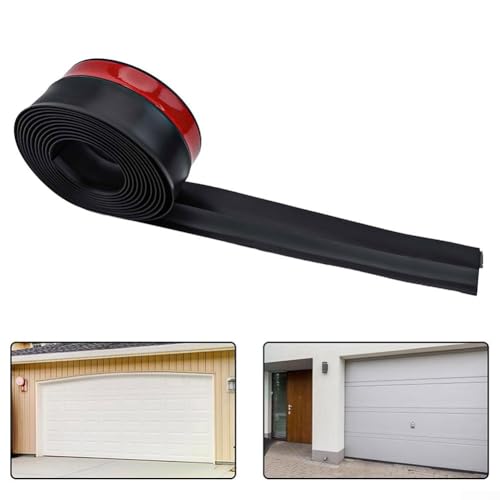 Wetterfeste Garagentor Dichtungsleiste 10m Gummileiste für Türrahmen Dichtung gegen Wind Regen Staub für Garage und Einstiegspunktschutz (Weiß 10M) von RichVibe