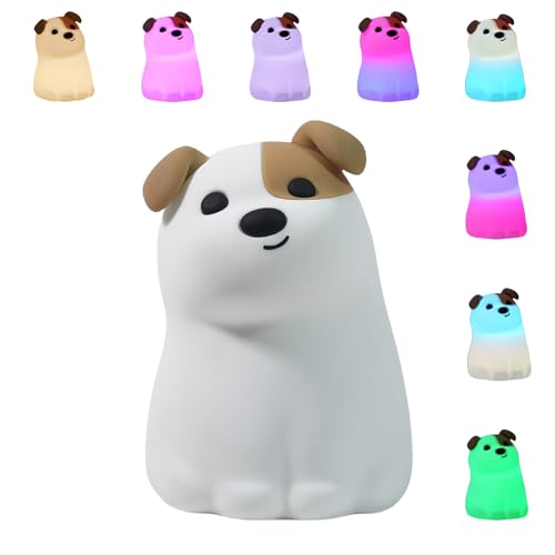 Richaa Hund Nachtlicht Farbwechsel mit Timer Kawaii Welpe Nachtleuchte Dimmbar Schlaflicht Aufladbar Nachttischlampe Kinderzimmer Geschenk Richaa Hund Nachtlicht Farbwechsel mit Timer Kawaii Welpe Nachtleuchte Dimmbar Schlaflicht Aufladbar Nachttischlampe Kinderzimmer Geschenk von Richaa