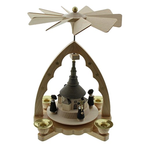 Richard Glässer Pyramide Seiffener Kirche mit Kurrende, 16310 von Richard Glässer GmbH Seiffen
