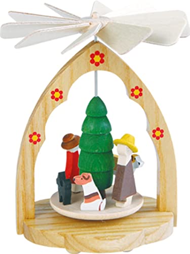 Weihnachtspyramide Erzgebirge Richard Glässer Seiffen Wärmespiel Familie mit Hunden, 01711 von Richard Glässer GmbH Seiffen