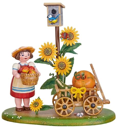 Richard Glässer Seiffen Hubrig Landidyll Erntewagen - 8 cm von Richard Glässer Seiffen