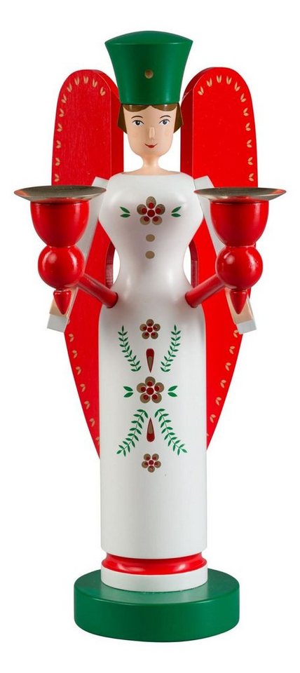 Richard Glaesser Kerzenhalter Weihnachtsengel Engel, Höhe 26 cm, Handwerkskunst original Erzgebirge Richard Glaesser Kerzenhalter Weihnachtsengel Engel, Höhe 26 cm, Handwerkskunst original Erzgebirge von Richard Glaesser
