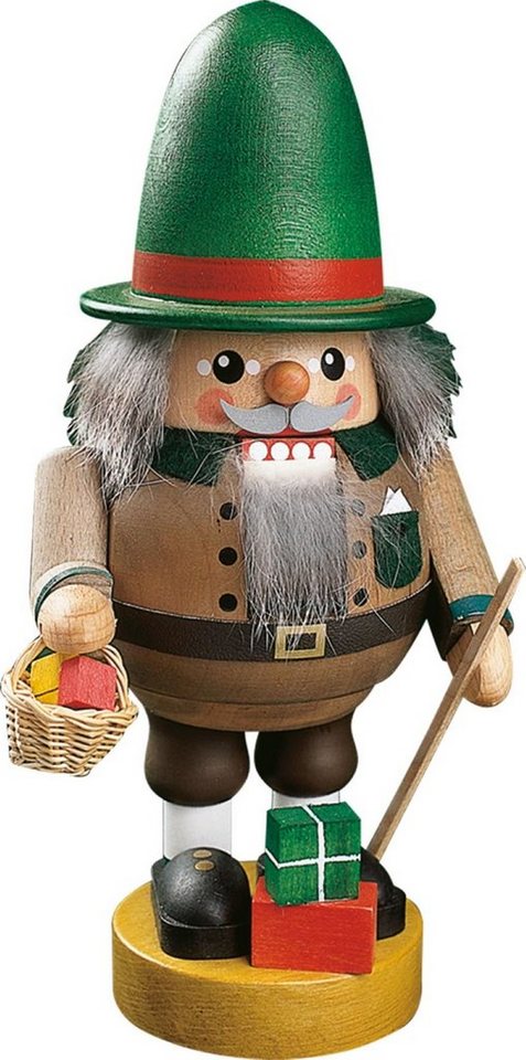 Richard Glaesser Nussknacker Spielzeughändler, Höhe 21cm, Handwerkskunst original Erzgebirge von Richard Glaesser