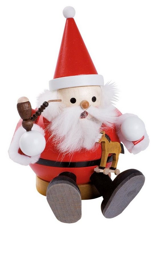 Richard Glaesser Räuchermännchen Weihnachtsmann Kantenhocker, Höhe ca. 15 cm, Handwerkskunst original Erzgebirge Richard Glaesser Räuchermännchen Weihnachtsmann Kantenhocker, Höhe ca. 15 cm, Handwerkskunst original Erzgebirge von Richard Glaesser