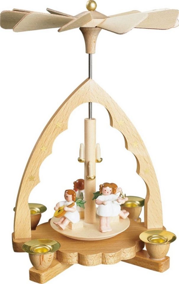 Richard Glaesser Weihnachtspyramide Pyramide Engelkonzert, Höhe 19 cm, Handwerkskunst original Erzgebirge Richard Glaesser Weihnachtspyramide Pyramide Engelkonzert, Höhe 19 cm, Handwerkskunst original Erzgebirge von Richard Glaesser