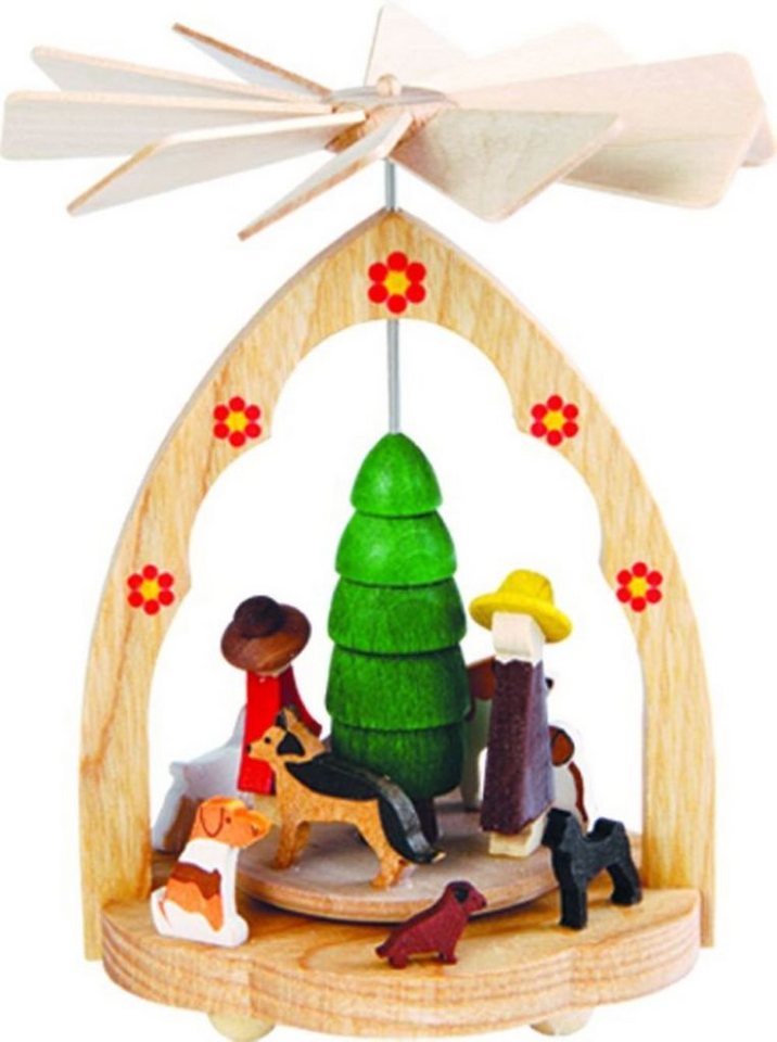 Richard Glaesser Weihnachtspyramide Wärmespiel Hundeschule, Höhe ca. 11 cm, Handwerkskunst original Erzgebirge Richard Glaesser Weihnachtspyramide Wärmespiel Hundeschule, Höhe ca. 11 cm, Handwerkskunst original Erzgebirge von Richard Glaesser