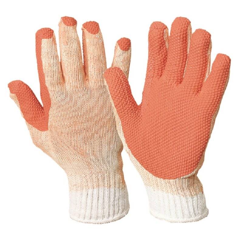 RED WONDER GRIP Strickhandschuhe aus Baumwoll/Polyester - rot - Größe 10 (XL) von Richard Leipold GmbH