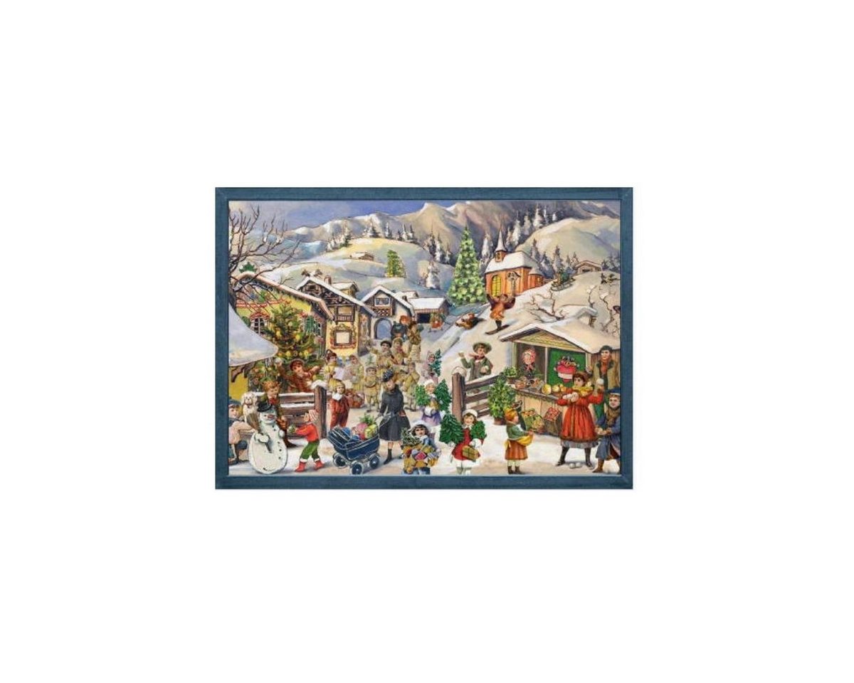 Richard Sellmer Verlag Adventskalender 70105 - Adventskalender - Weihnachtsmarkt, 35,5cm x 26,5cm von Richard Sellmer Verlag