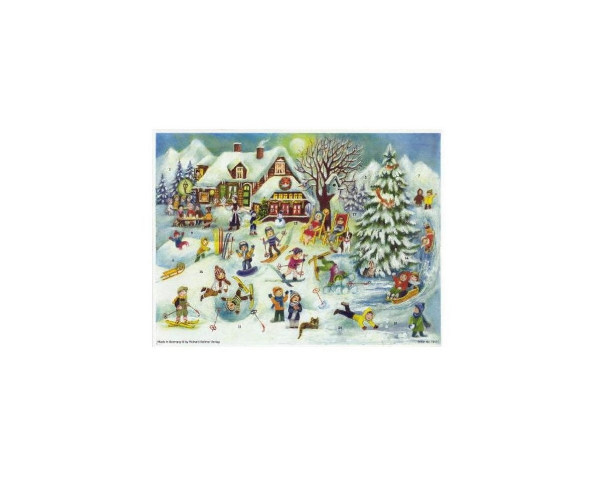 Richard Sellmer Verlag Adventskalender RSV70131 - Adventskalender - Skihütte von Richard Sellmer Verlag