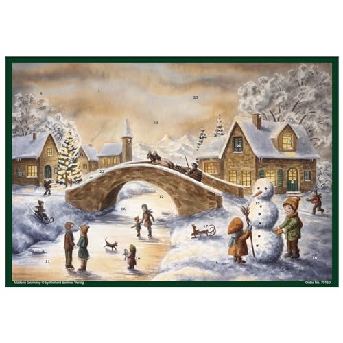 Adventskalender "An der Brücke": Papier-Adventskalender von Richard Sellmer Verlag