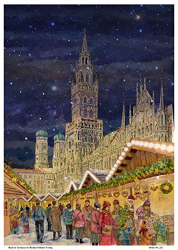 Richard Sellmer Verlag Adventskalender/Weihnachtskalender aus Papier mit Bildern und Glitzer München Rathaus Richard Sellmer Verlag Adventskalender/Weihnachtskalender aus Papier mit Bildern und Glitzer München Rathaus von Richard Sellmer Verlag