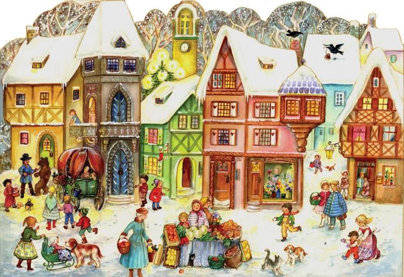 Richard Sellmer Verlag Adventskalender Adventskalender "Auf dem Marktplatz" von Richard Sellmer Verlag