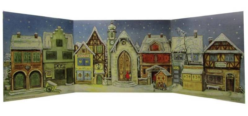 Richard Sellmer Verlag Adventskalender Adventskalender "Die Kleine Stadt von 1946" von Richard Sellmer Verlag