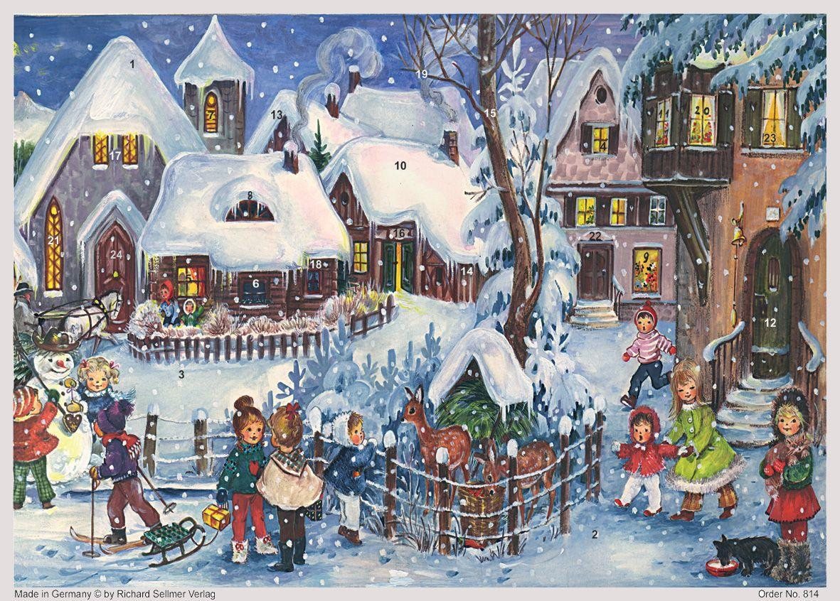 Richard Sellmer Verlag Adventskalender Adventskalender "Es schneit" von Richard Sellmer Verlag