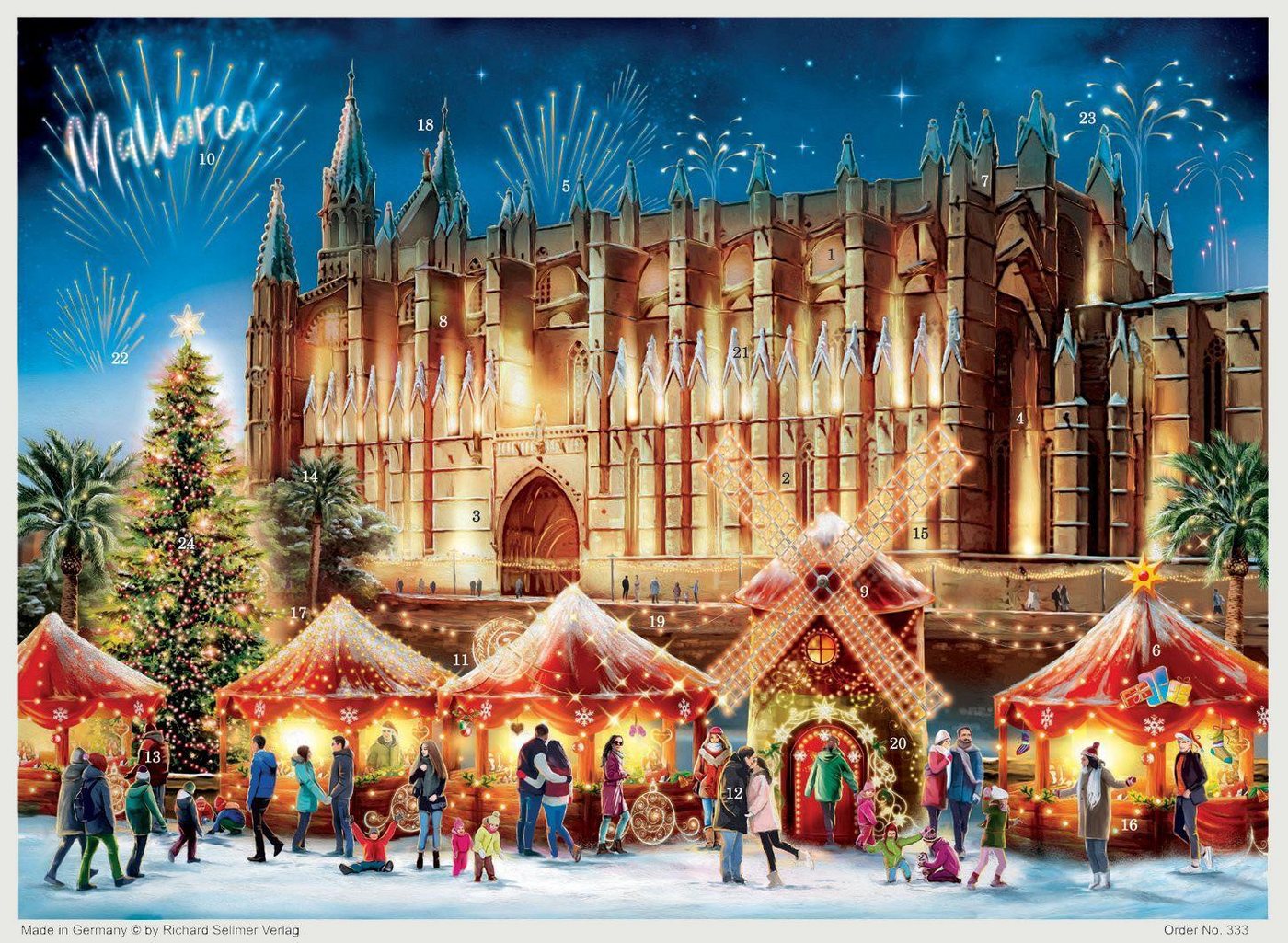 Richard Sellmer Verlag Adventskalender Adventskalender "Palma Kathedrale" von Richard Sellmer Verlag