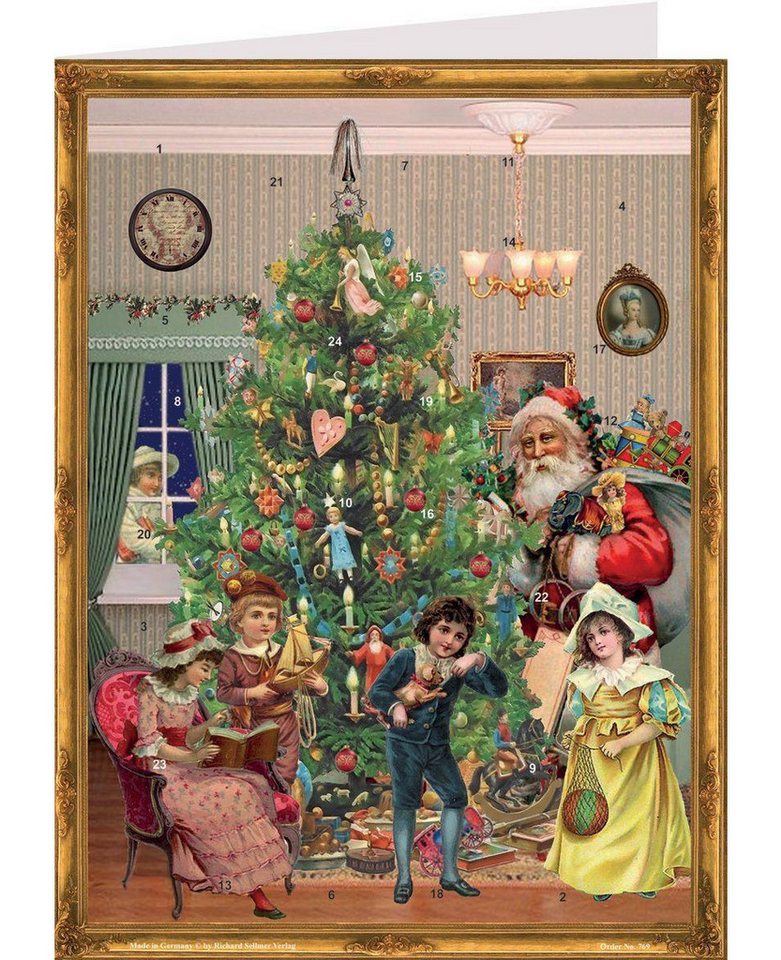 Richard Sellmer Verlag Adventskalender Adventskalender "Postkarte Unterm Weihnachtsbaum" Richard Sellmer Verlag Adventskalender Adventskalender "Postkarte Unterm Weihnachtsbaum" von Richard Sellmer Verlag
