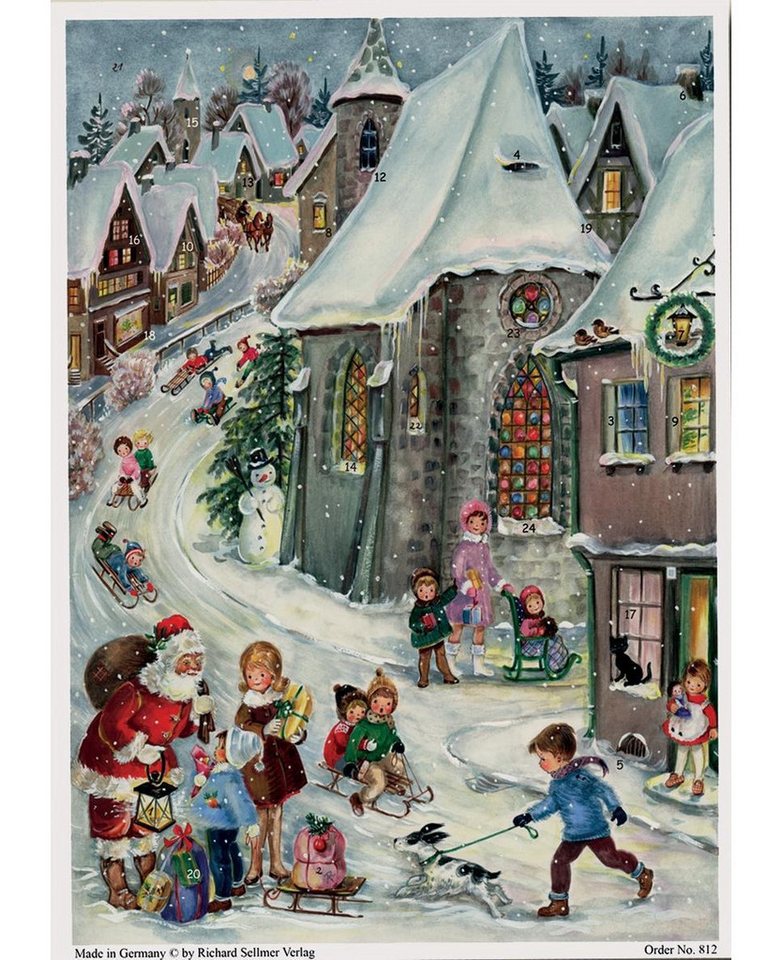 Richard Sellmer Verlag Adventskalender Adventskalender "Rodelfreuden" von Richard Sellmer Verlag