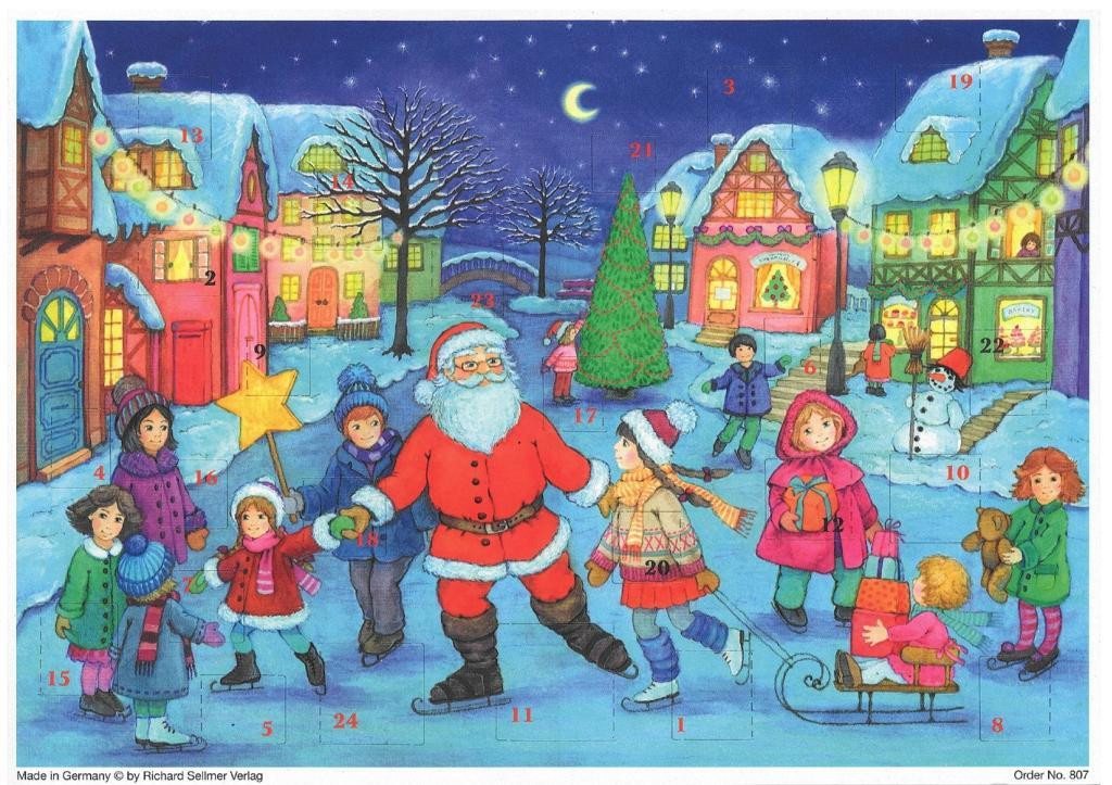 Richard Sellmer Verlag Adventskalender Adventskalender "Schlittschuhlauf" von Richard Sellmer Verlag