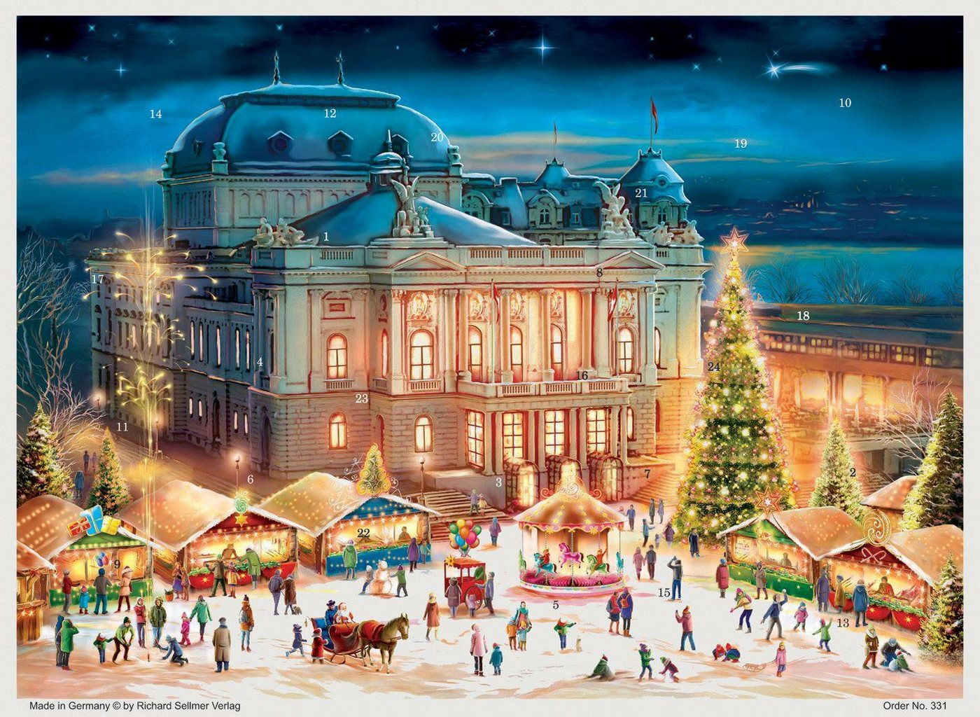 Richard Sellmer Verlag Adventskalender Adventskalender "Zürich Oper" von Richard Sellmer Verlag