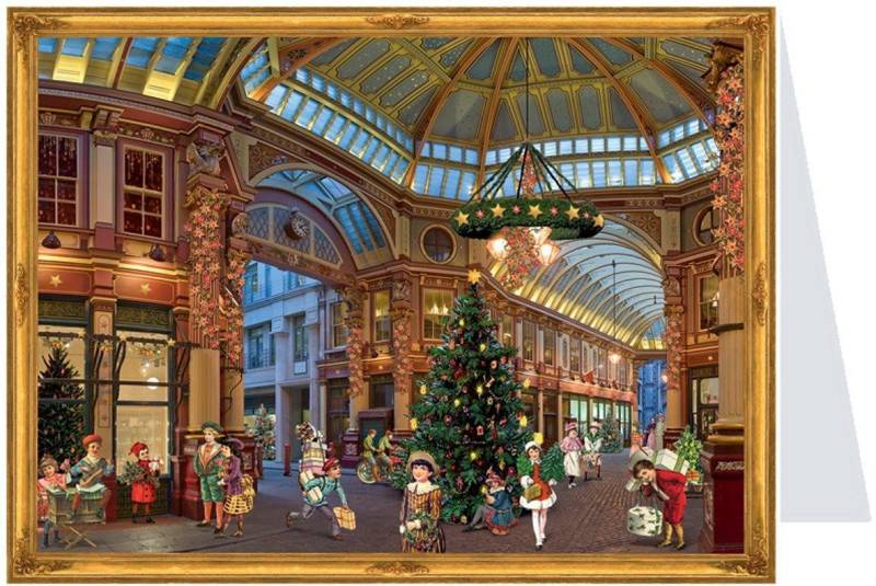 Richard Sellmer Verlag Adventskalender Postkarten-Adventskalender "Christmas Shopping" von Richard Sellmer Verlag