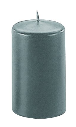 1 Stumpenkerze Kerze 100 x 60mm selbstverlöschend safe candle, Farbe:anthrazit von Richard Wenzel GmbH & Co KG