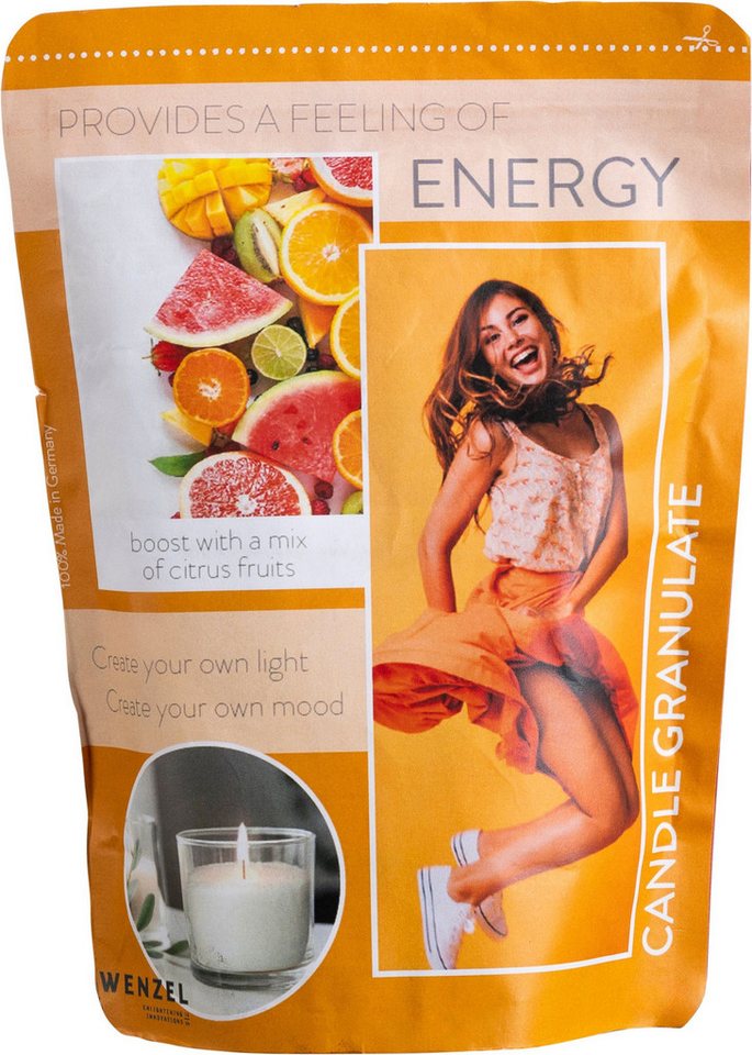 Richard Wenzel GmbH & Co. KG Duftkerze Wachsgranulat mit Duft Energy 400g für DIY Kerzen Richard Wenzel GmbH & Co. KG Duftkerze Wachsgranulat mit Duft Energy 400g für DIY Kerzen von Richard Wenzel GmbH & Co. KG