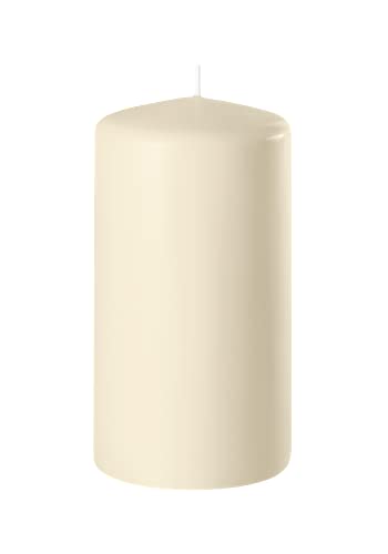 Stumpenkerze Kerze Safe Candle, H: 120 mm, Ø 60 mm, Brenndauer: ca. 45 Stunden (creme) von Richard Wenzel