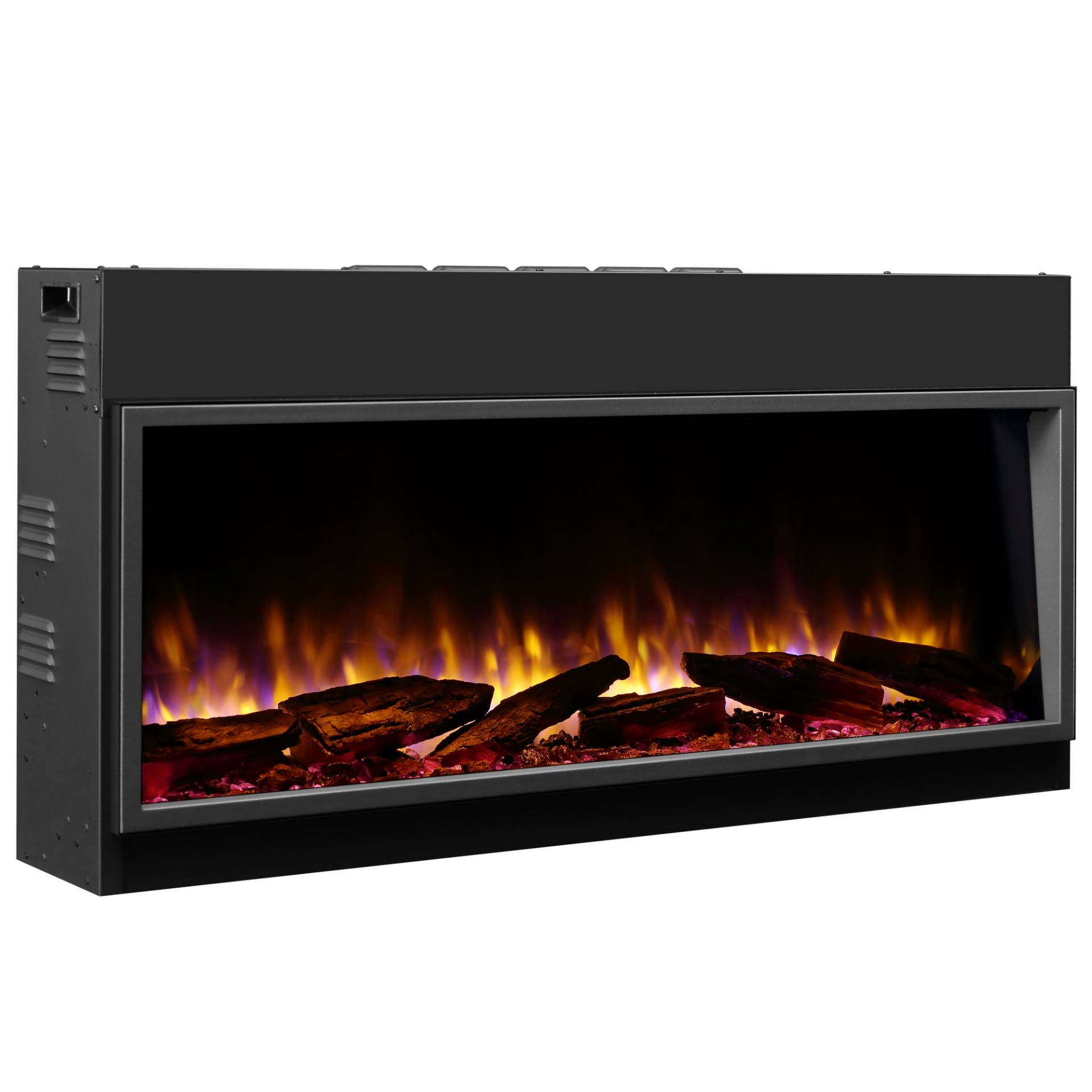 Richen Elektro-Einbaukamin 'Amazona 44' schwarz 2000 W, Wifi 3D-Flammeneffekt Fernbedienung 113,2 x 56 x 21 cm von Richen