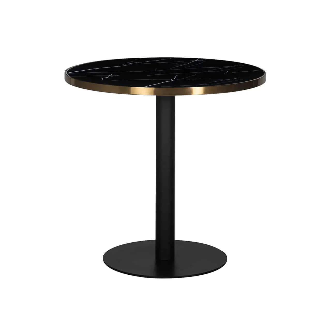Bistrotisch Zenza Kunstmarmor Schwarz Gestell Edelstahl Schwarz Bistrotisch Zenza Kunstmarmor Schwarz Gestell Edelstahl Schwarz von Richmond