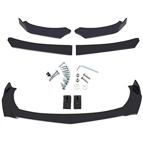 Richolyn Auto Frontlippe Frontspoiler Einstellbarer Frontstoßstange Spoiler PP Front Stoßstange Langlebig Front Flaps Gemeinsam Für Alle Modelle von Richolyn