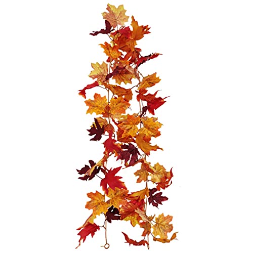 Richolyn Herbstlaub, hängend | Girlande mit Blättern im Herbst, voller Herbst-Elemente, vibrierende Ahornblätter, für die Dekoration von Thanksgiving-Party, Hochzeit, Tür von Richolyn