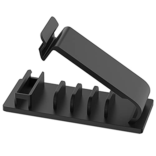 Richolyn Kabel-Organisator-Clips | Kabel-Organizer, Kabelhalter, Selbstklebende Kabelclips für Kabelhalter aus Metall für Büro zu Hause unter dem Schreibtisch von Richolyn