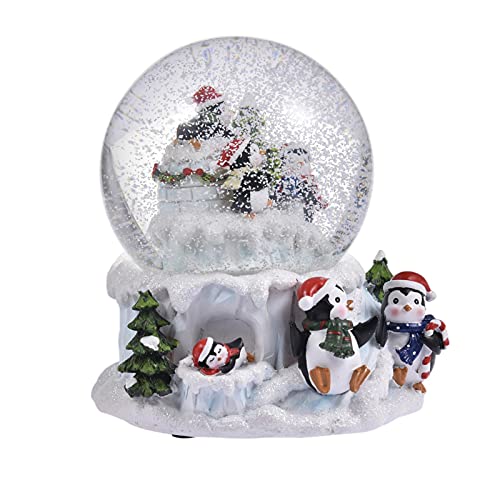 Richolyn Schneekugel Weihnachten, Elektrischer Schneewirbel Pinguin Weihnachts Schneekugel Exquisit Schneekugel Schneemann Für Wohnkultur von Richolyn