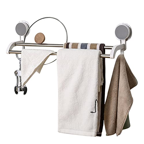 Richolyn Wandmontierter Handtuchhalter | Badetuchhalter mit Haken - Selbstklebende und wandmontierte Installation, Handtuchstangenhalter für Badezimmer und Küche von Richolyn