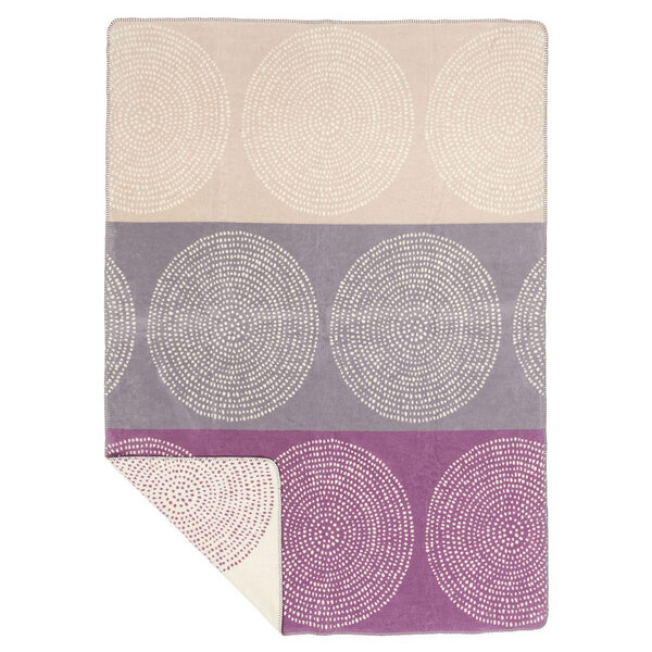 Richter Textilien Decke Kreise 150*200 cm Bio-Baumwolle von Richter Textilien