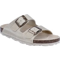 Richter Pantolette "Bio WMS: weit" Hausschuh mit Fußbett, Größenschablone zum Download von Richter