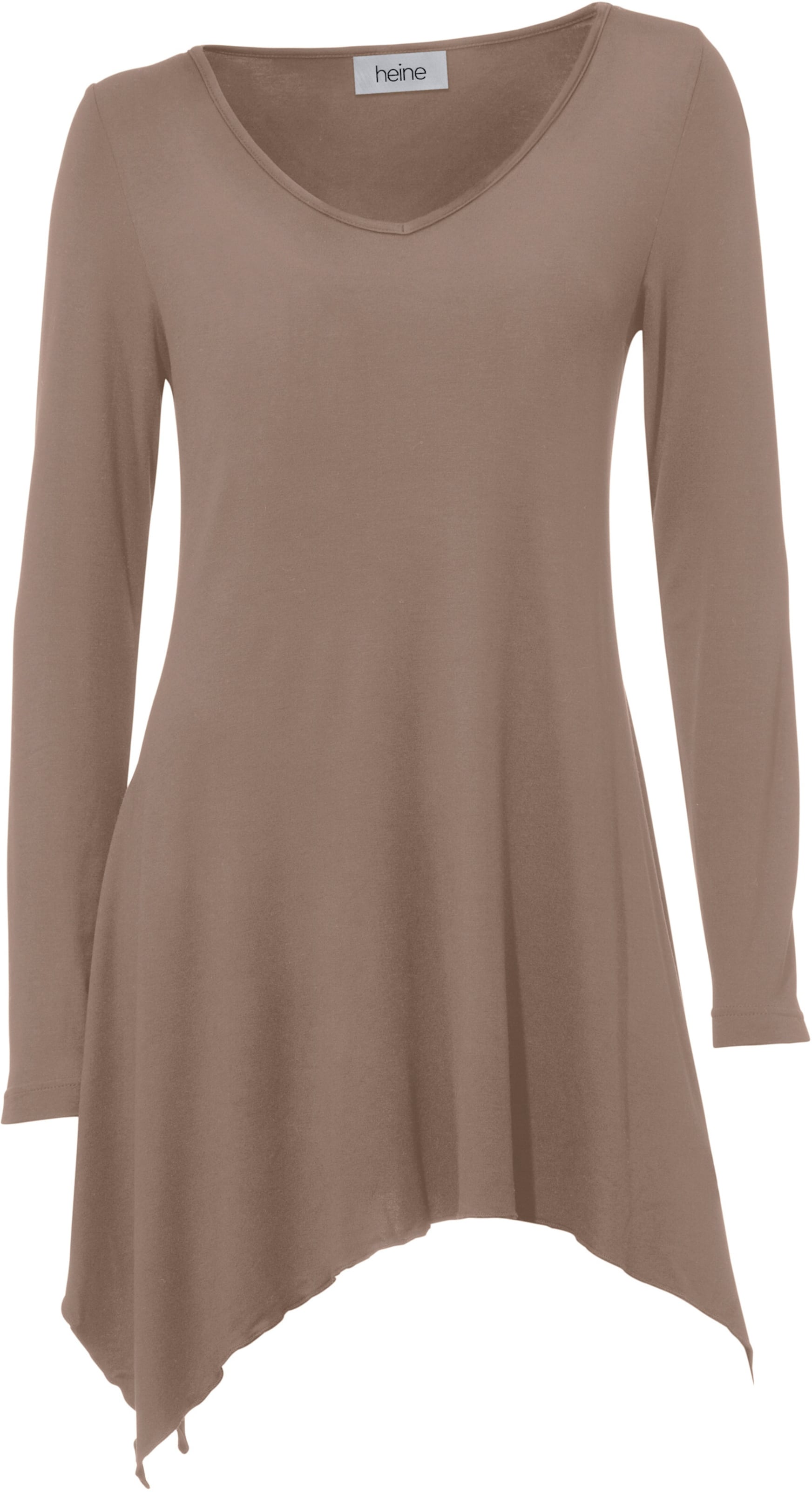 Longshirt in taupe von heine von heine