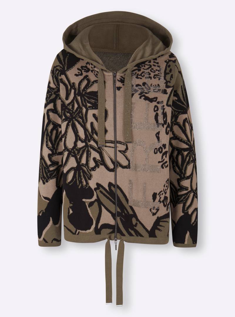 Jacquardstrickjacke von heine